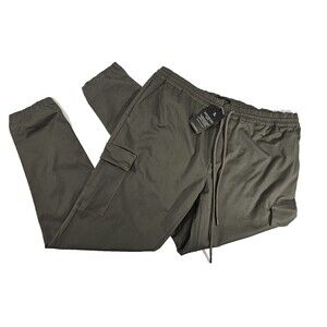 TAILORED ATHLETE Men's XXL‎ Cuffed Cargo Trousers Khaki Chino Pants Joggers NWT